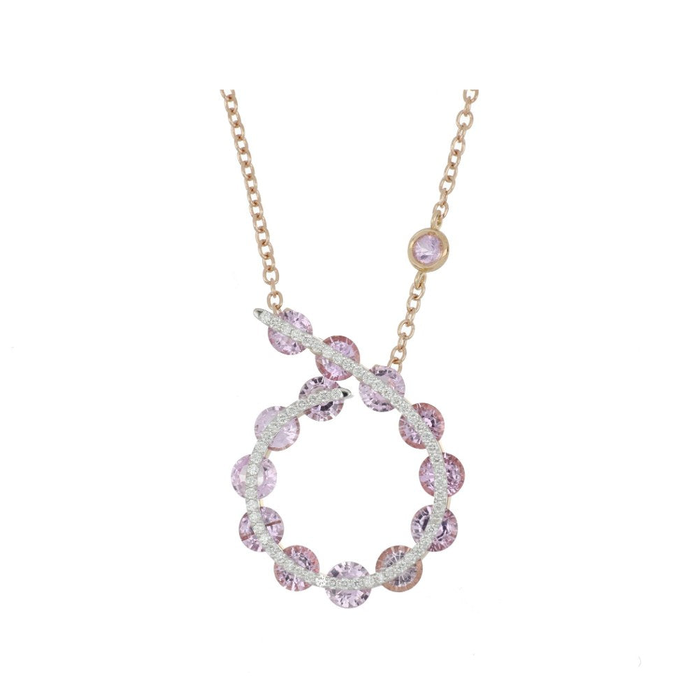 Light Pink Sapphires Pendant