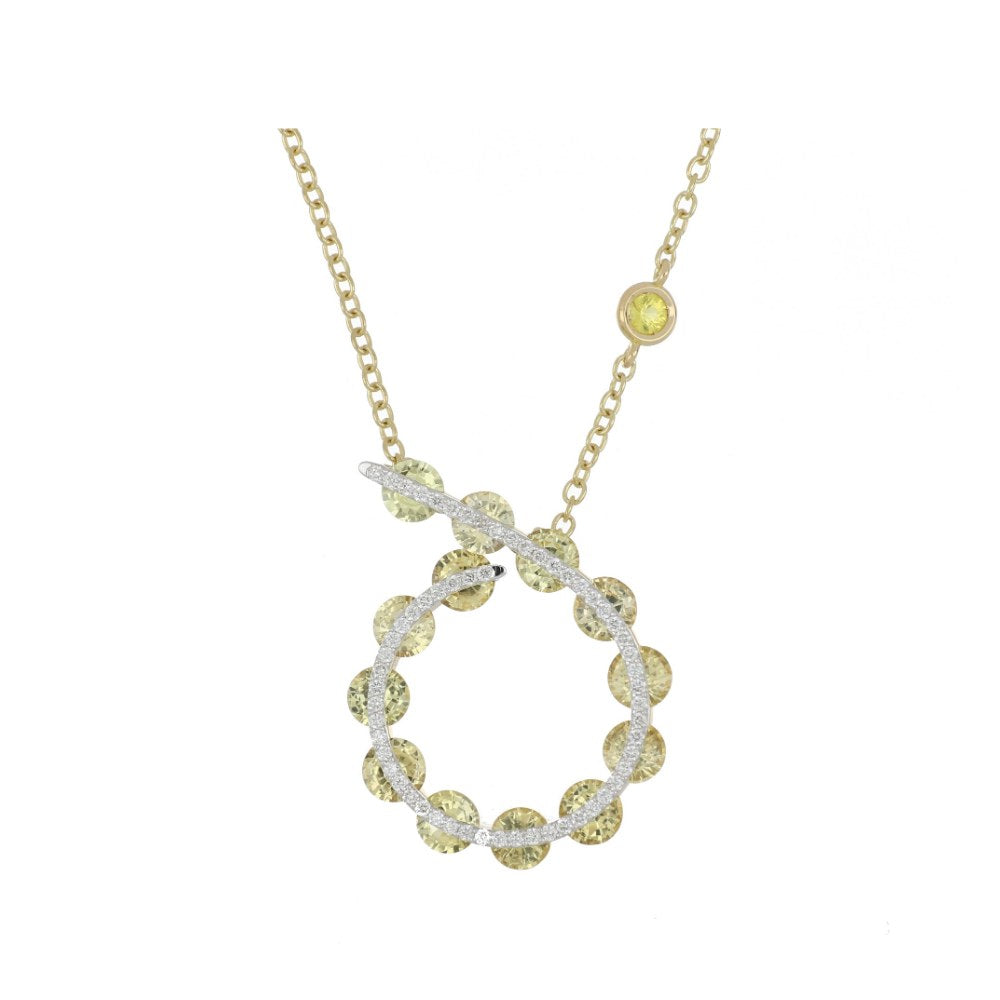Light Yellow Sapphires Pendant