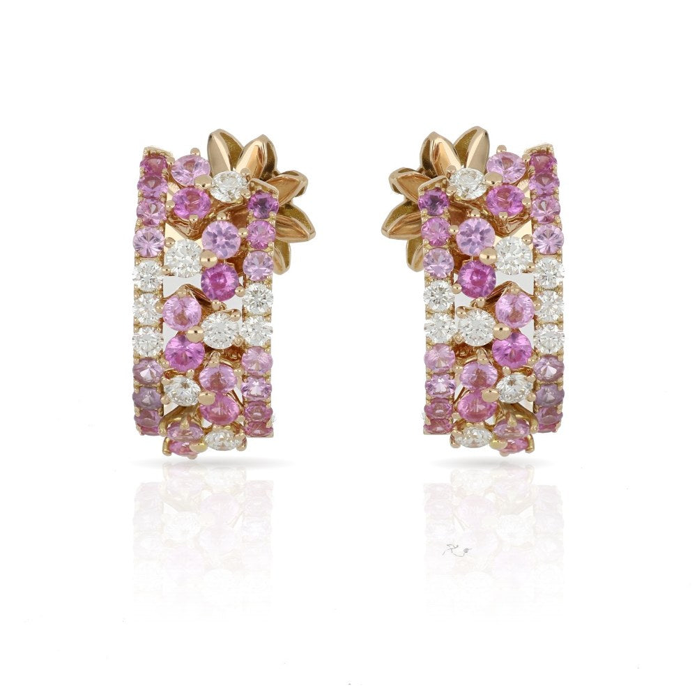 Trilly Pink Sapphires Earrings