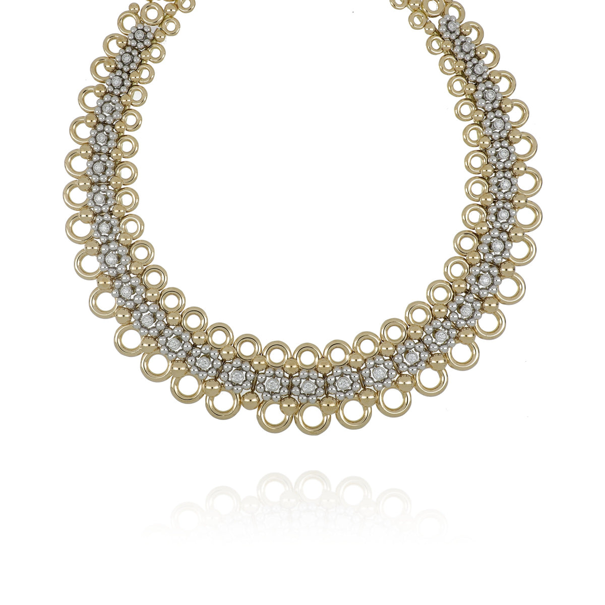 Giulio Yellow and White Gold Necklace