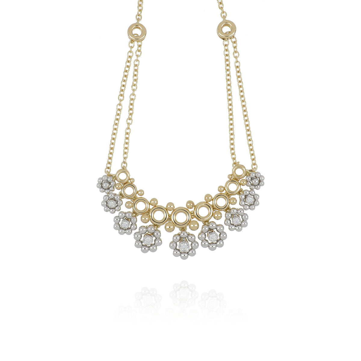 Giulio Yellow and White Gold Pendant