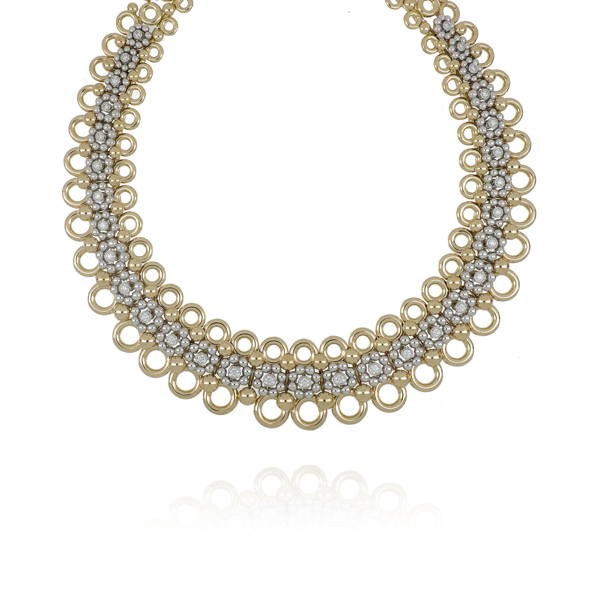 Giulio Yellow and White Gold Necklace