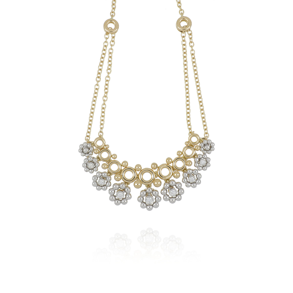 Giulio Yellow and White Gold Pendant