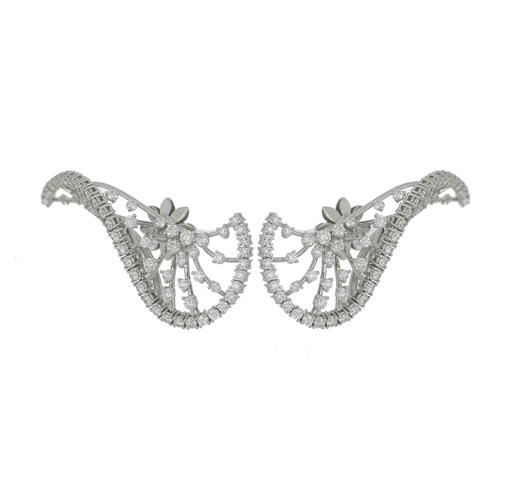 WHITE WONDERS MEMORIA WHITE GOLD EARRINGS