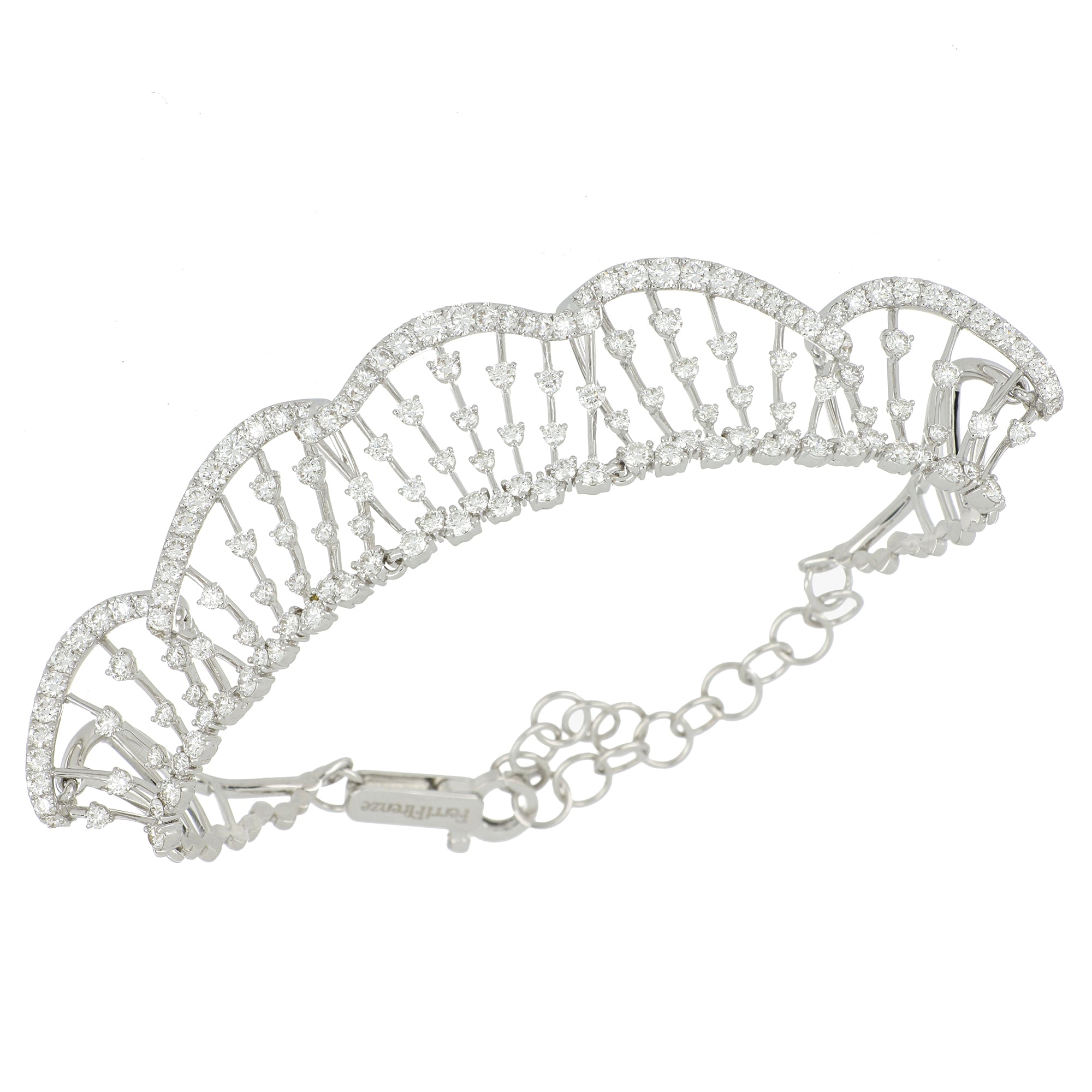 WHITE WONDERS PLISSÉ WHITE GOLD BRACELET