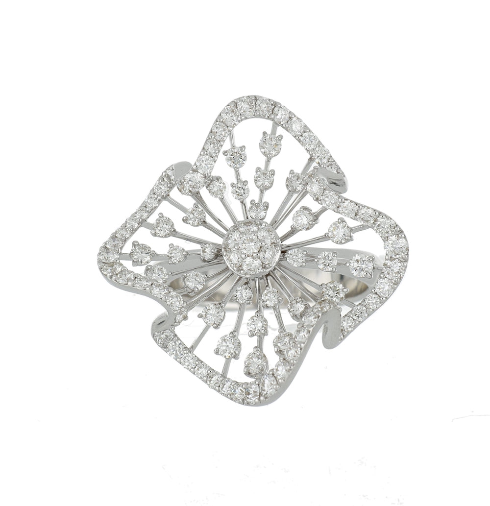 WHITE WONDERS PLISSÉ WHITE GOLD RING