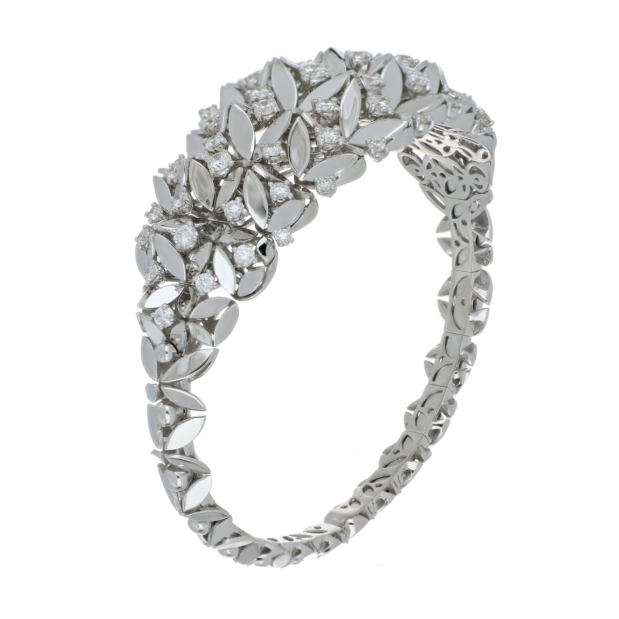 RIFLESSI BIG WHITE GOLD BRACELET