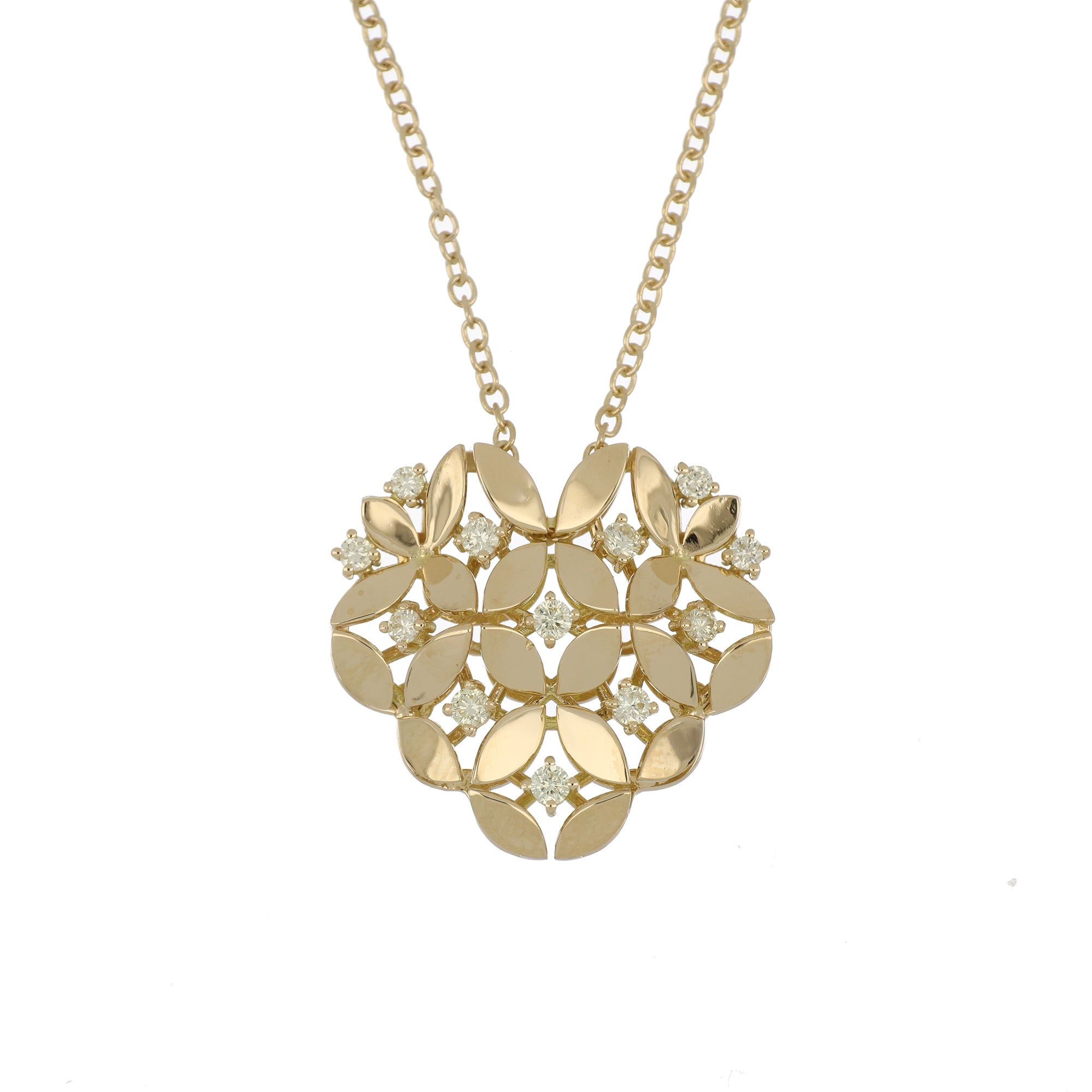 RIFLESSI YELLOW GOLD PENDANT