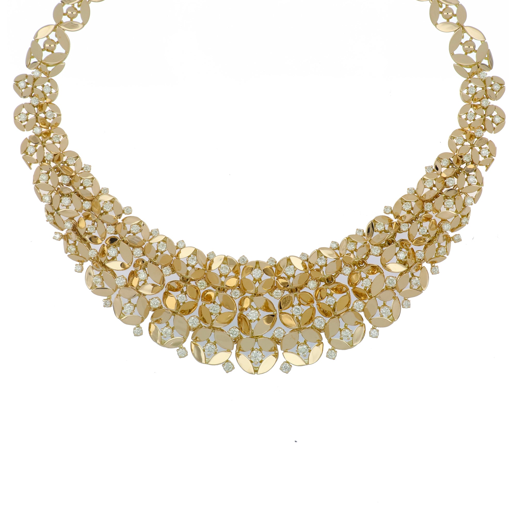 RIFLESSI BIG YELLOW GOLD NECKLACE