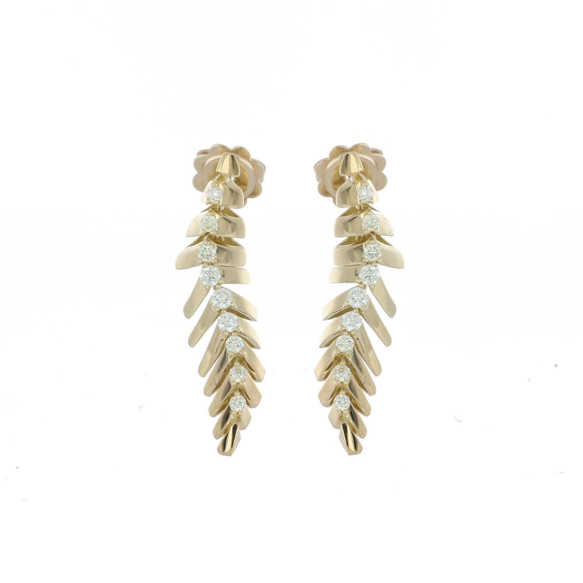 SOFFIO MINI-ME YELLOW GOLD EARRINGS