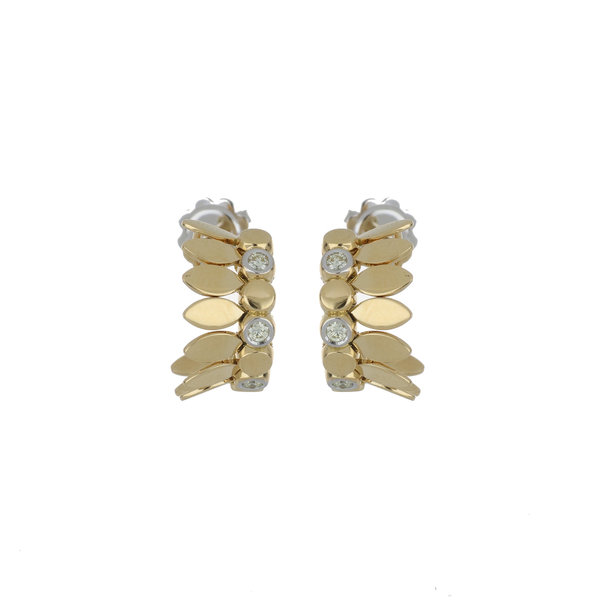 SPETTINATO MINI-ME YELLOW GOLD EARRINGS