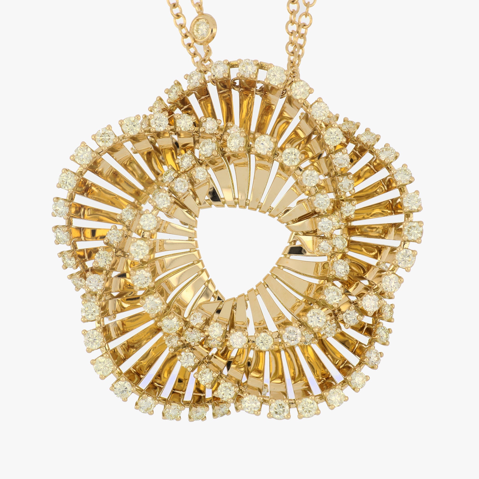 VITO BIG YELLOW GOLD PENDANT