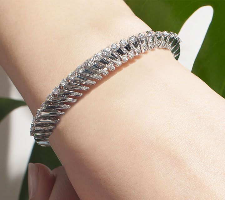 SOFFIO WHITE GOLD BRACELET