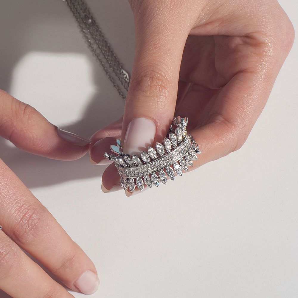 SPETTINATO DIAMOND BIG PENDANT