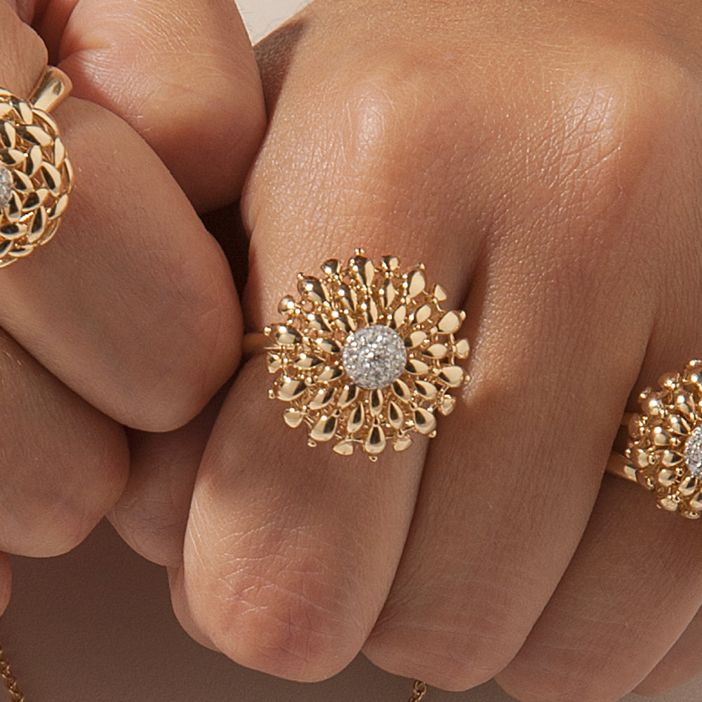 TWIST TWIST SMALL FLAT YELLOW GOLD RING - Main Image