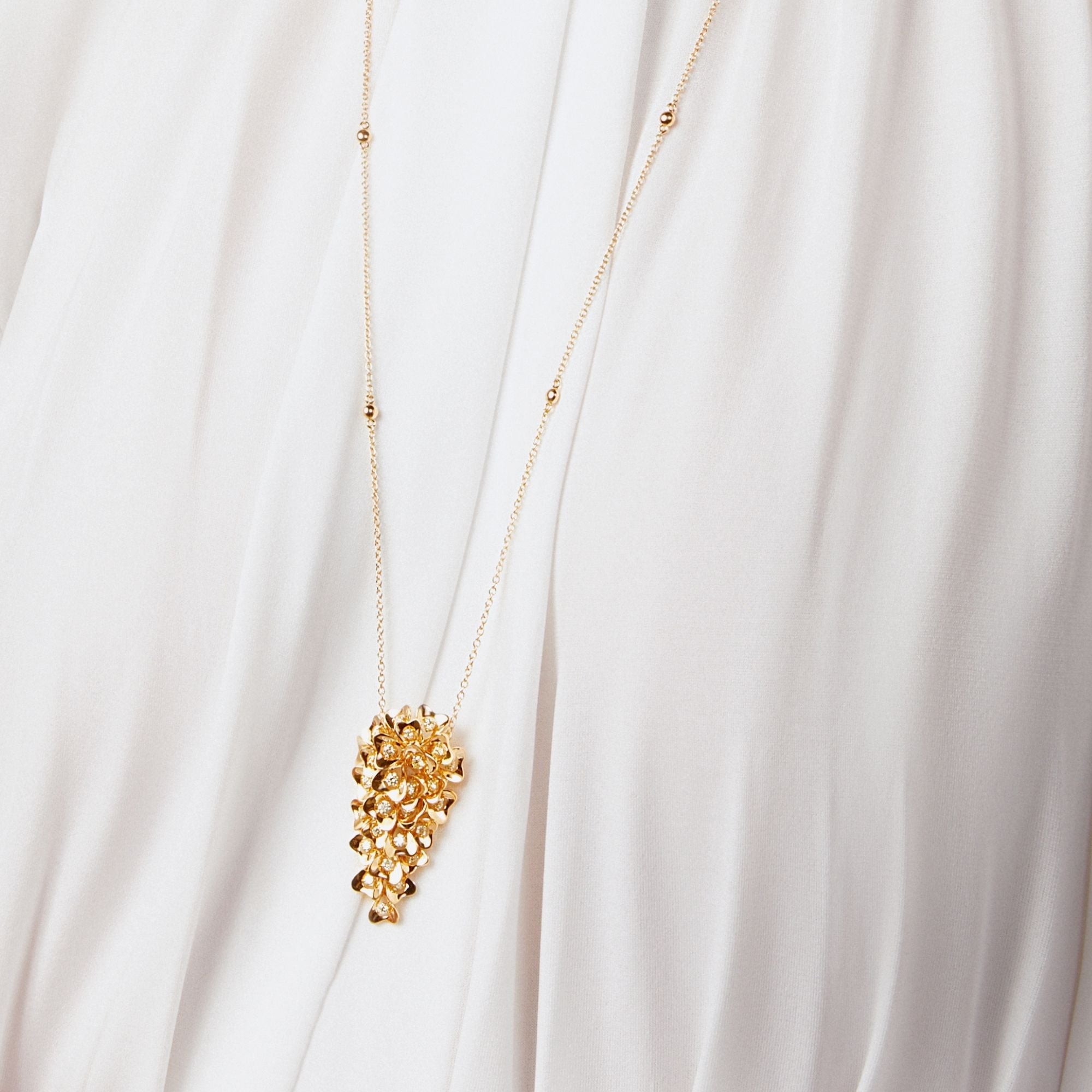 EDERA LONG YELLOW GOLD PENDANT