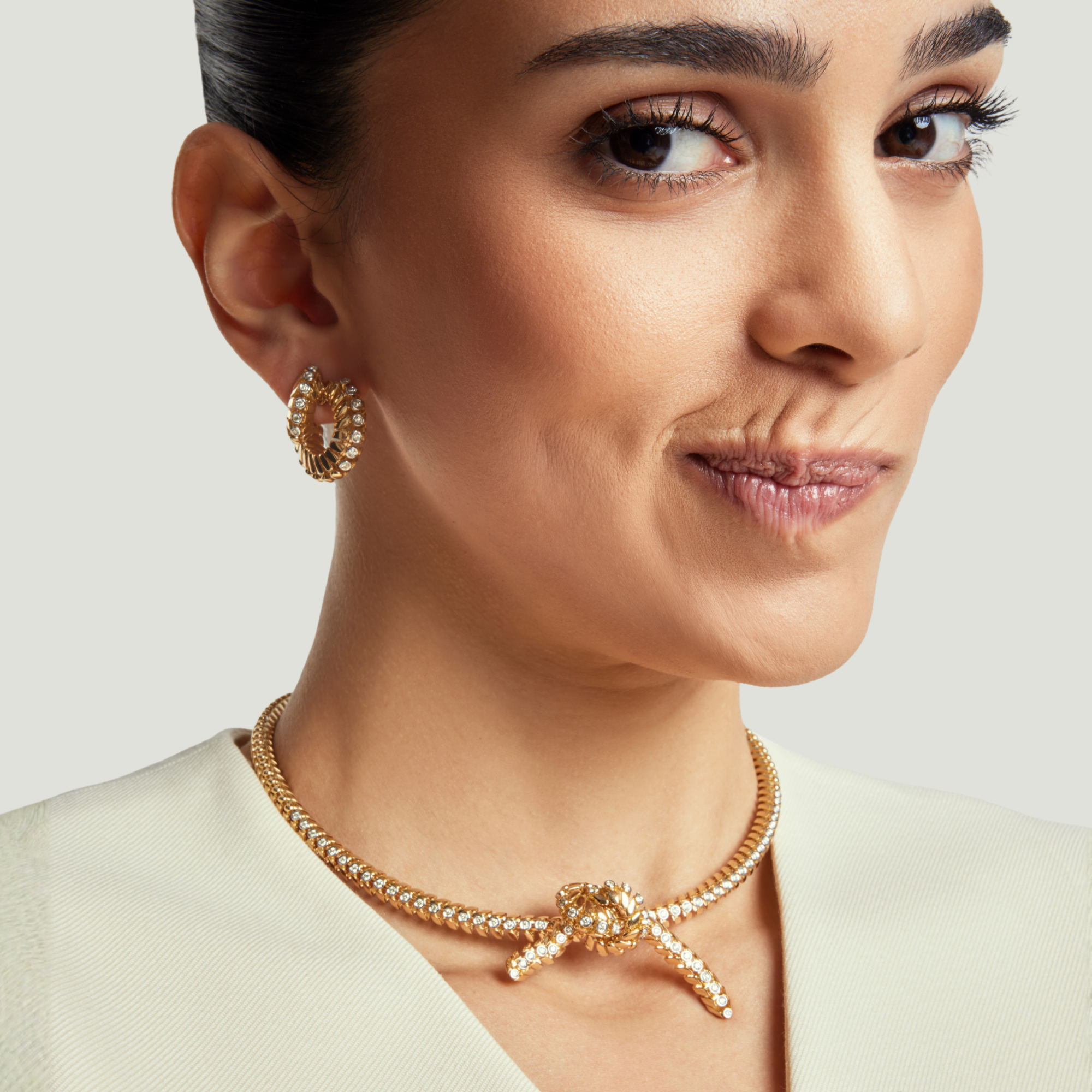 SNODO YELLOW GOLD NECKLACE