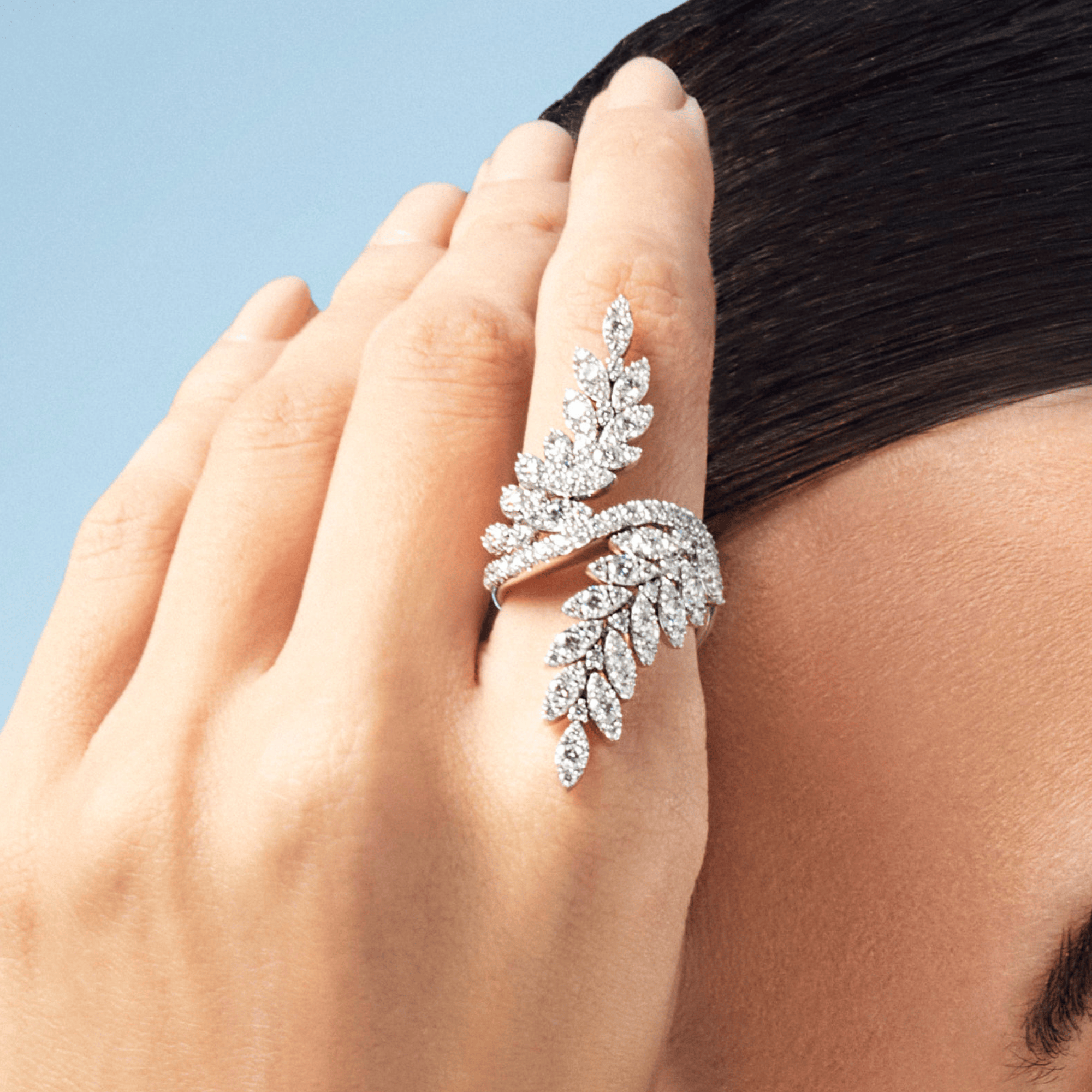 FELCE DOUBLE WHITE DIAMONDS RING