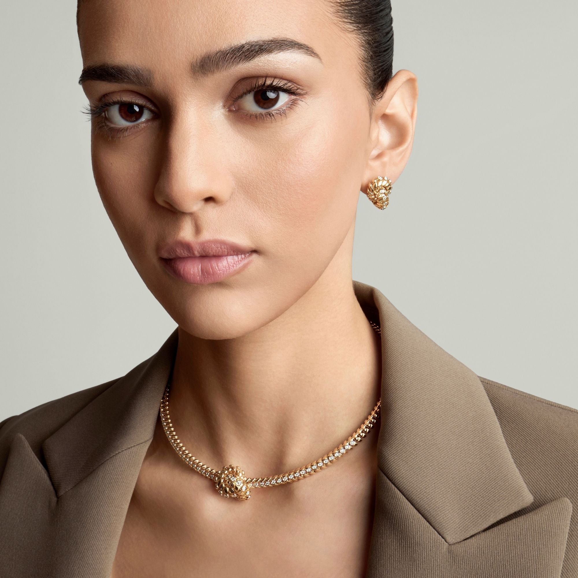 SNODO SMALL YELLOW GOLD NECKLACE