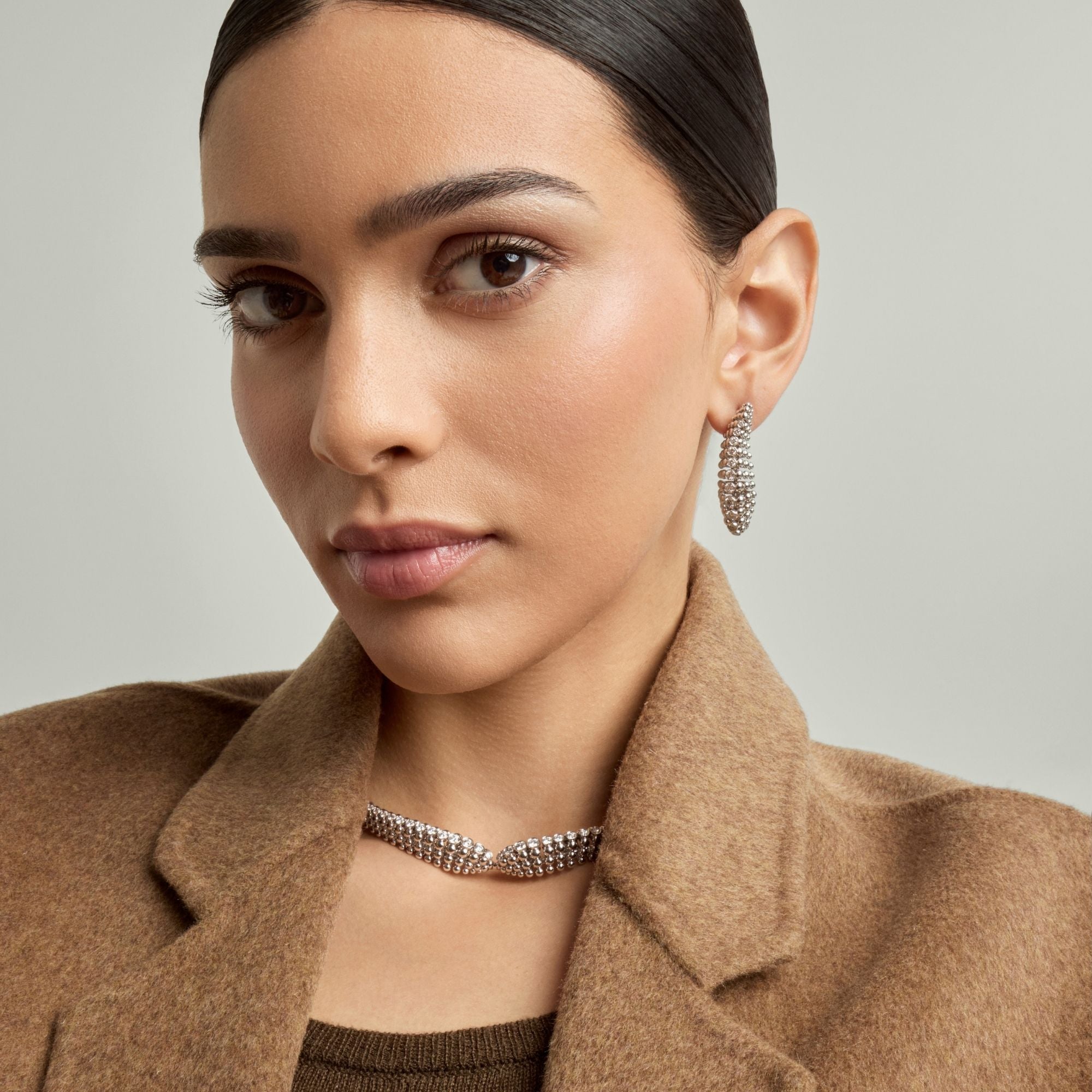 BUBBLES WHITE GOLD NECKLACE