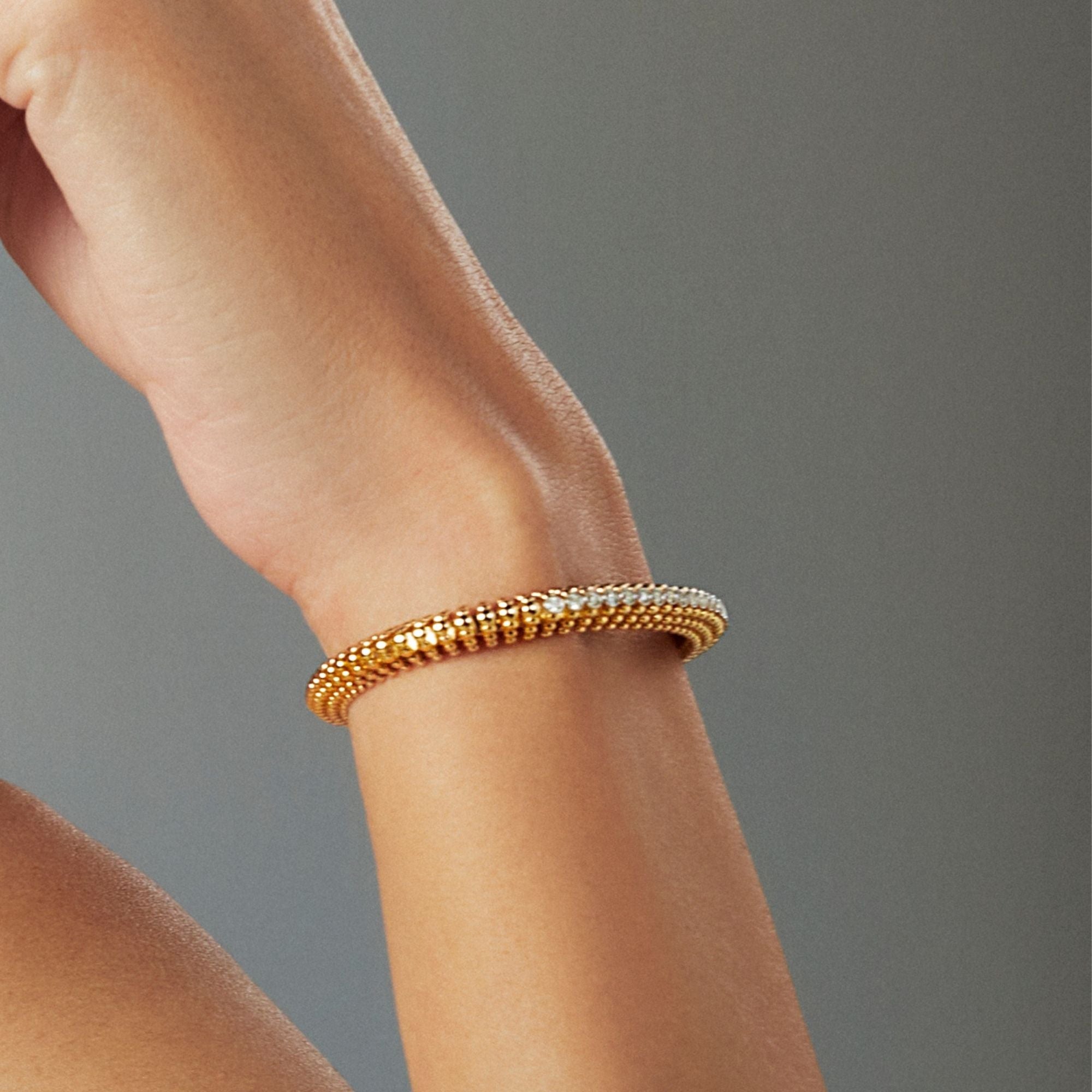 BUBBLES MINI-ME YELLOW GOLD BRACELET