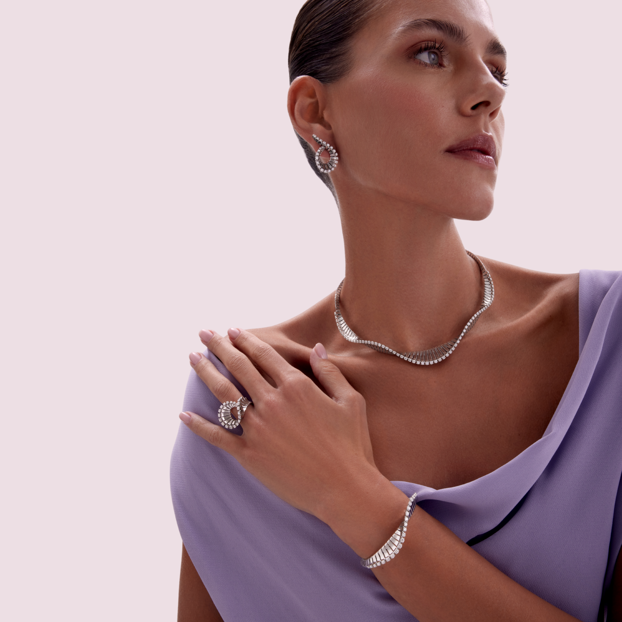 VITO WHITE GOLD CHOKER