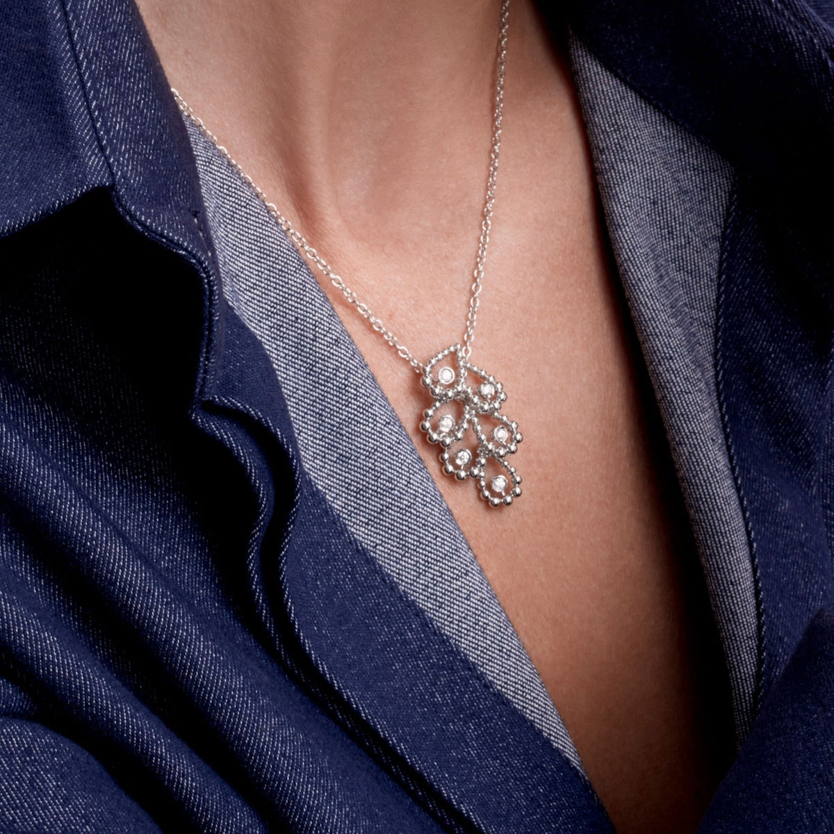Chiacchierino White Gold Pendant