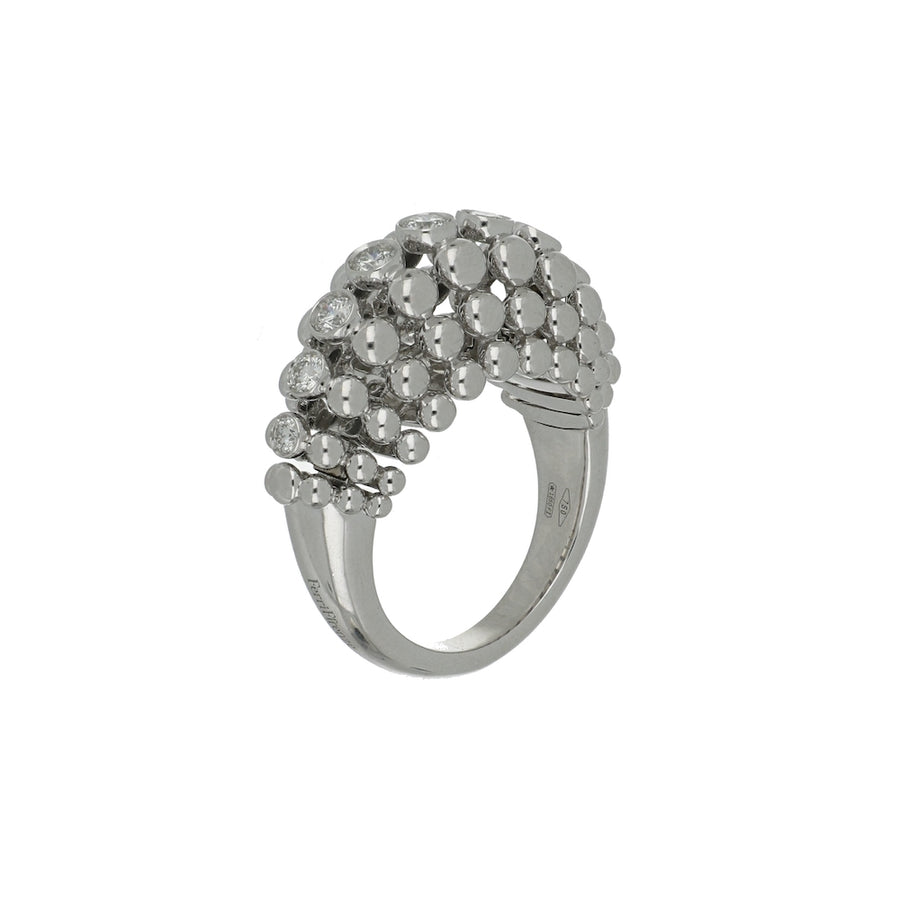 BUBBLES WHITE GOLD RING