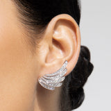 PIUME WHITE GOLD SMALL EARRINGS