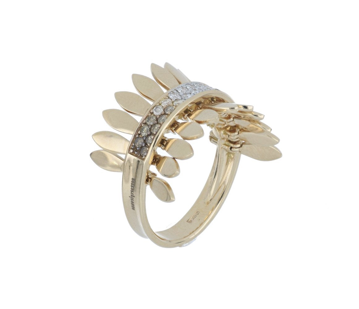 SPETTINATO SINGLE ROSE GOLD RING