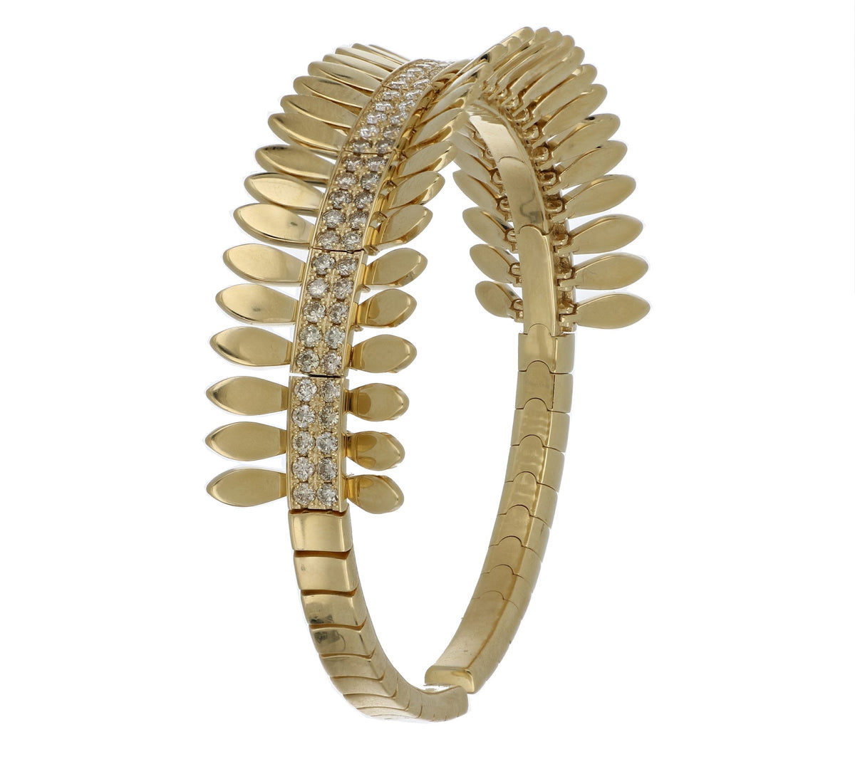 SPETTINATO YELLOW GOLD BRACELET