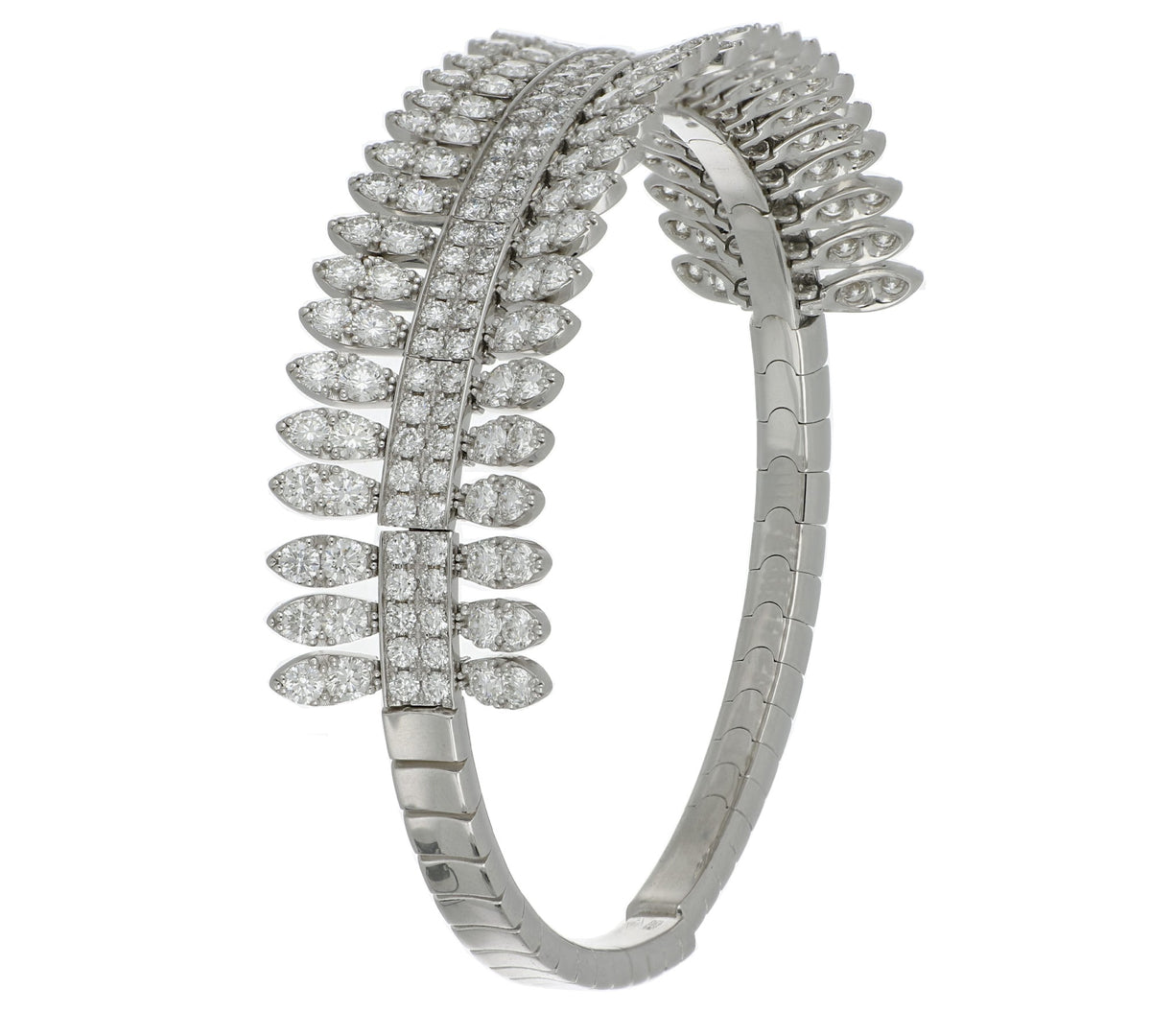 SPETTINATO WHITE GOLD PAVÉ DIAMOND BRACELET