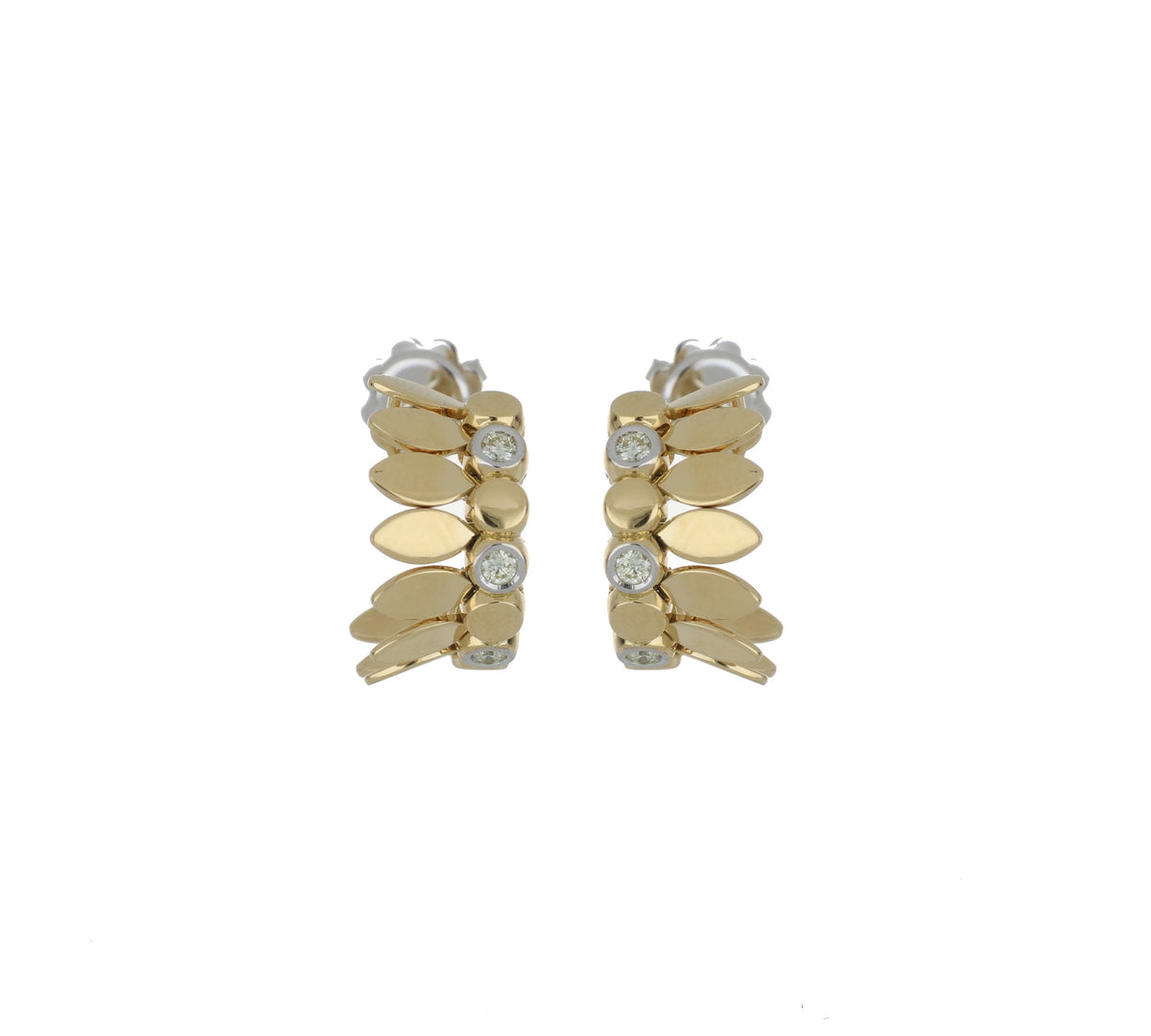 SPETTINATO MINI-ME YELLOW GOLD EARRINGS