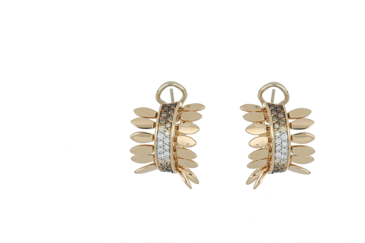 SPETTINATO ROSE GOLD EARRINGS