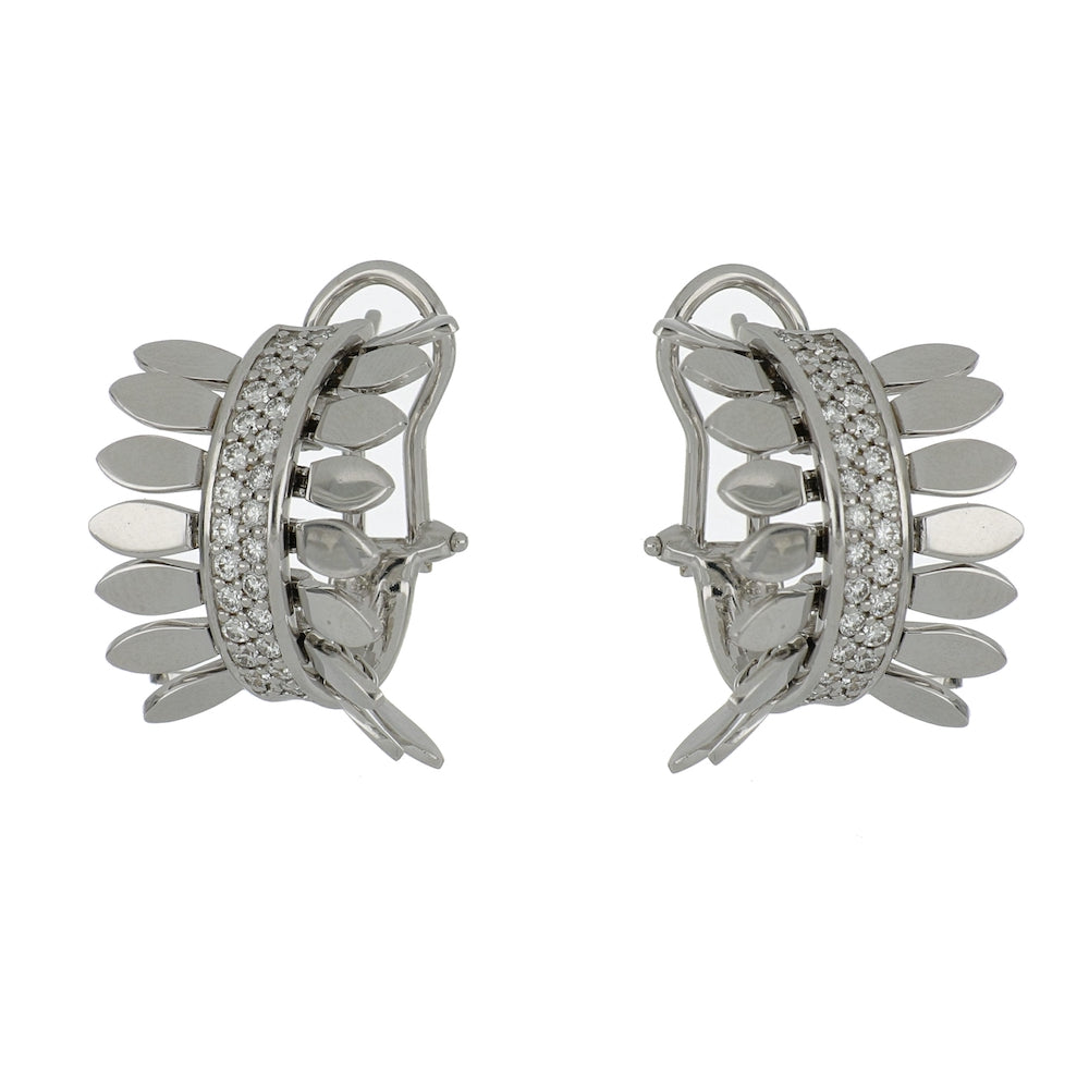 SPETTINATO WHITE GOLD EARRINGS