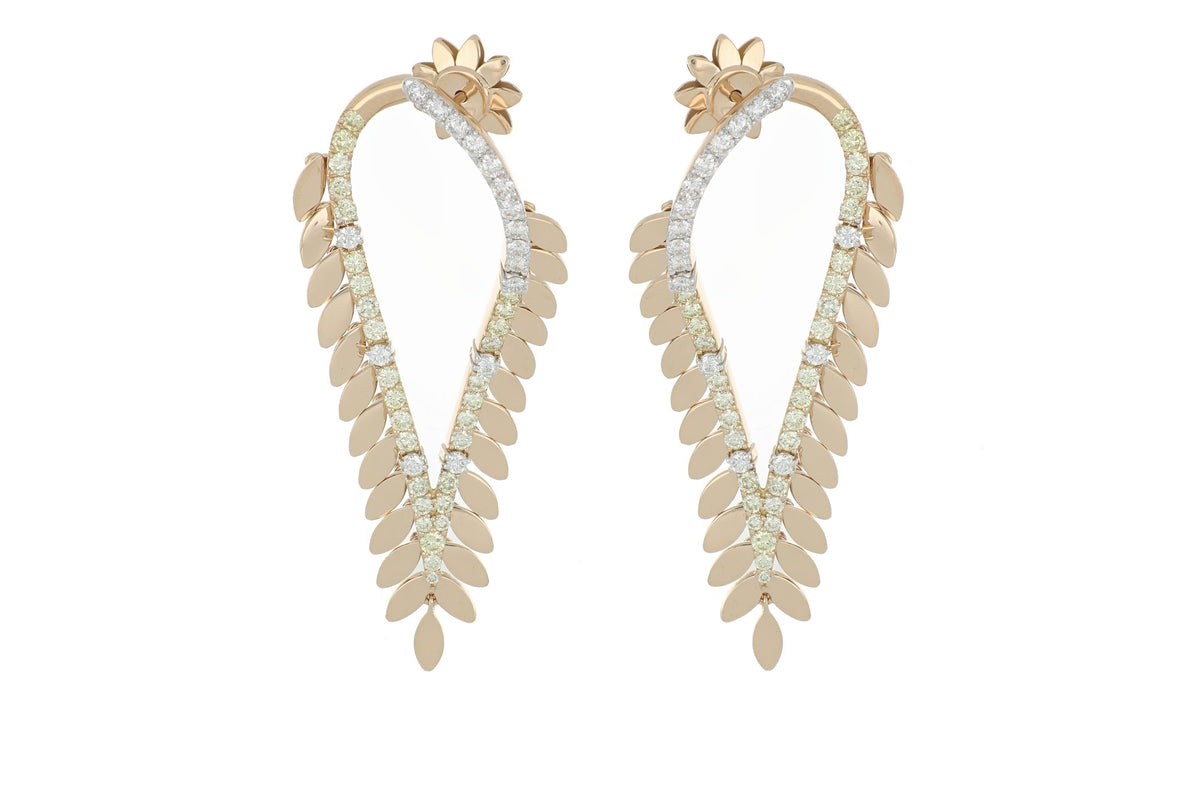 SPETTINATO RANIA ROSE GOLD EARRINGS