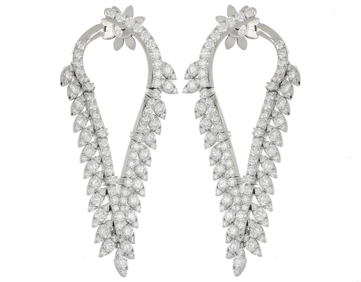 SPETTINATO RANIA WHITE GOLD DIAMOND EARRINGS