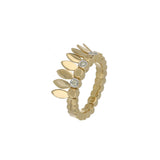 SPETTINATO MINI-ME YELLOW GOLD RING