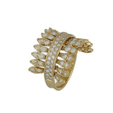 SPETTINATO YELLOW GOLD PAVÉ RING