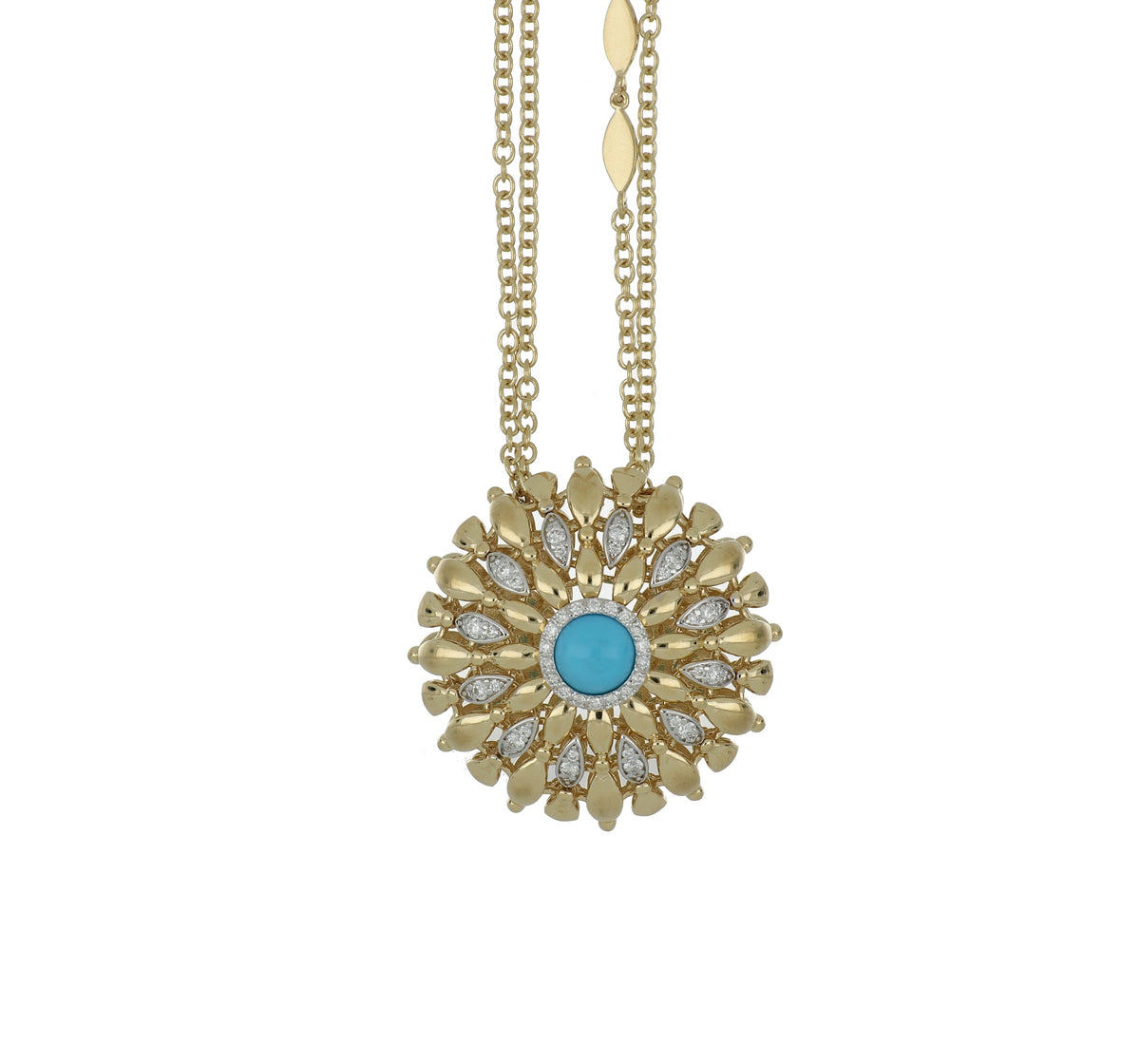 TWIST TWIST BIG PENDANT TURQUOISE