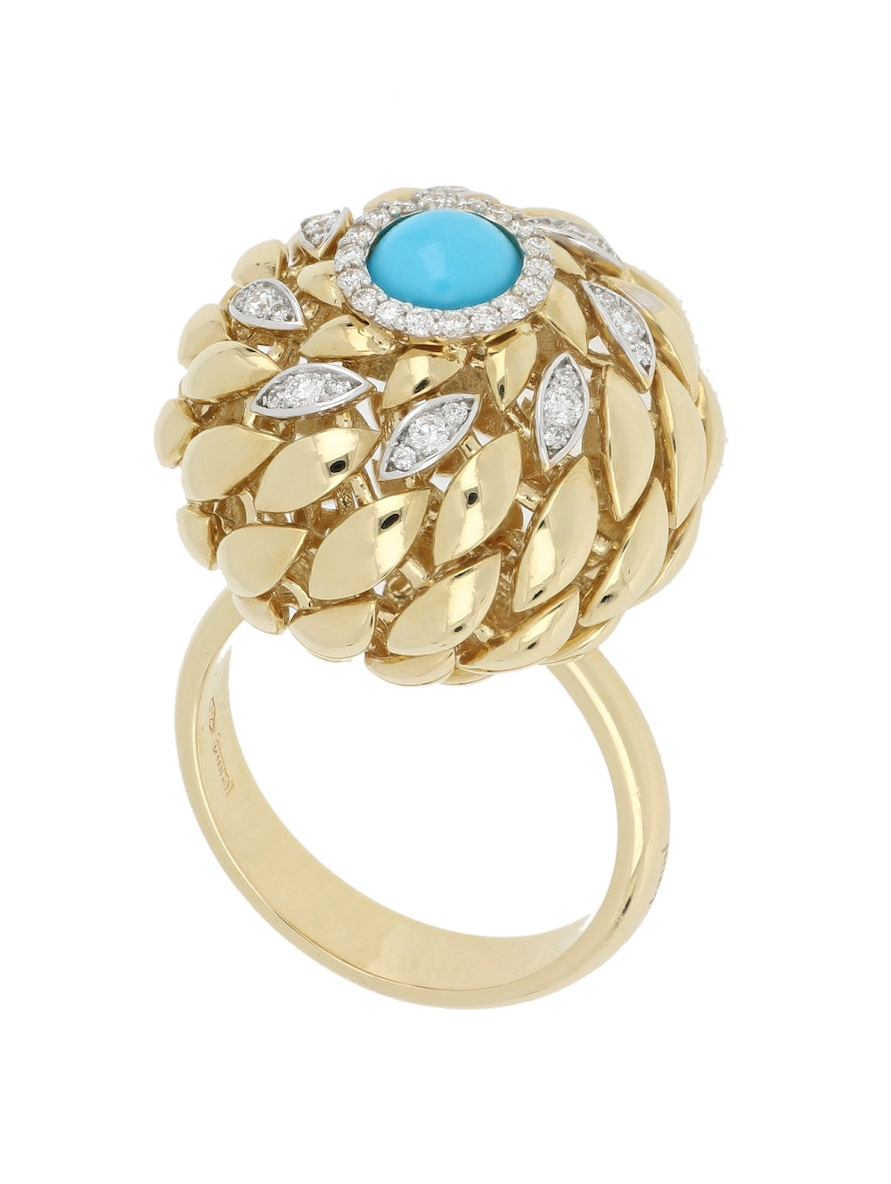 TWIST TWIST TURQUOISE RING