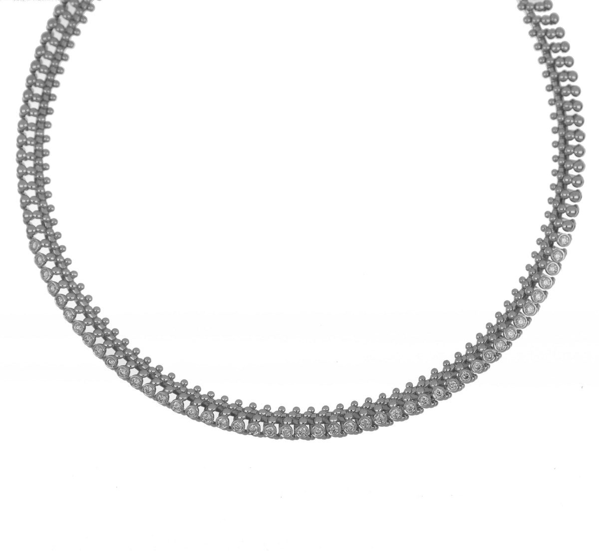 BUBBLES MINI-ME WHITE GOLD NECKLACE