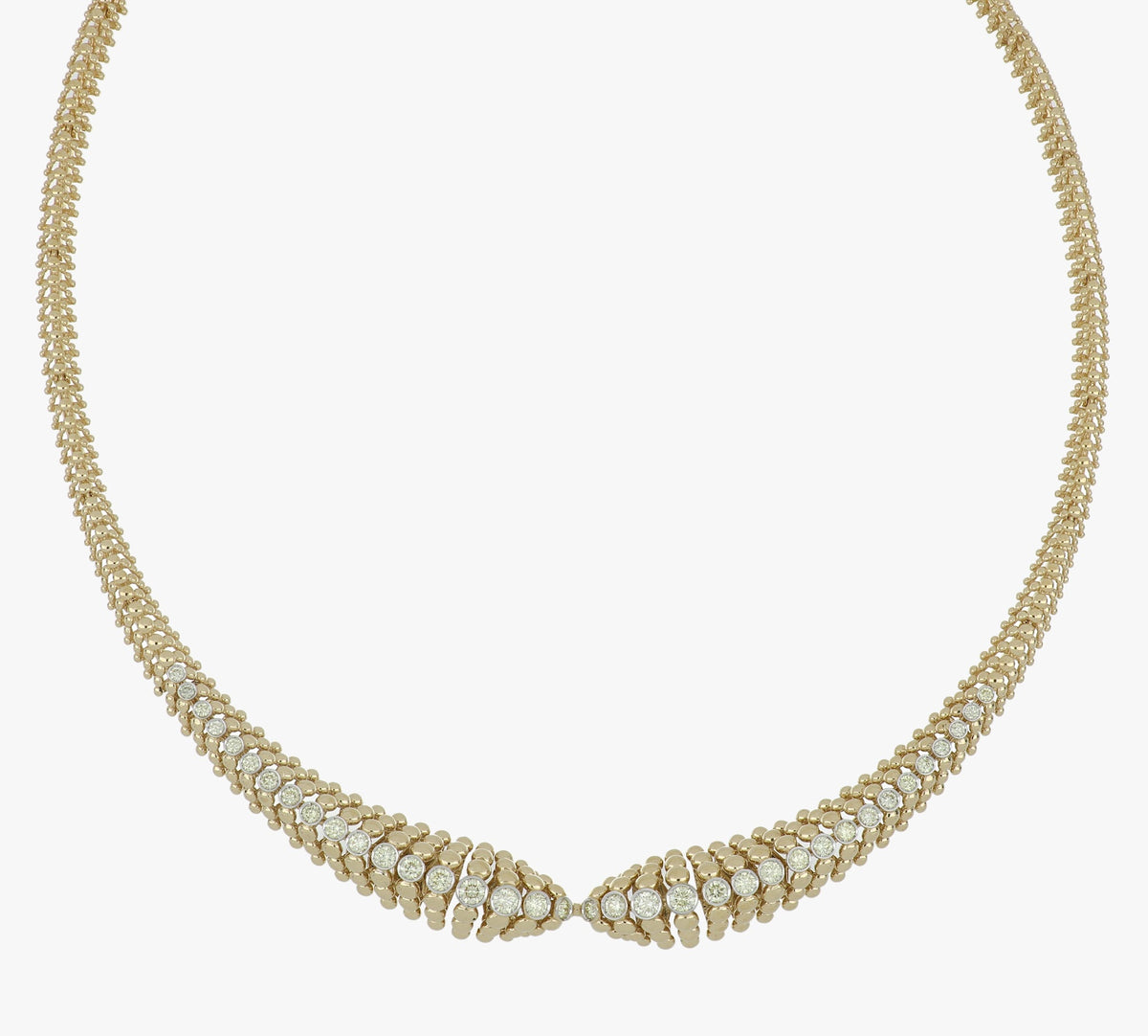 BUBBLES YELLOW GOLD NECKLACE