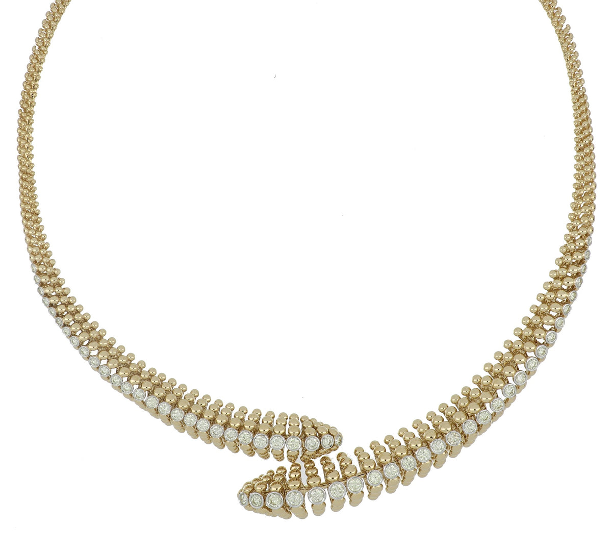 BUBBLES CONTRARIÈ YELLOW GOLD NECKLACE
