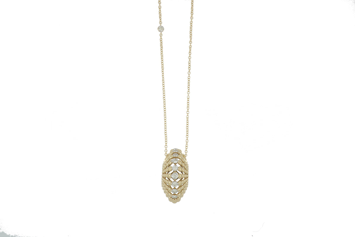 BUBBLES YELLOW GOLD PENDANT
