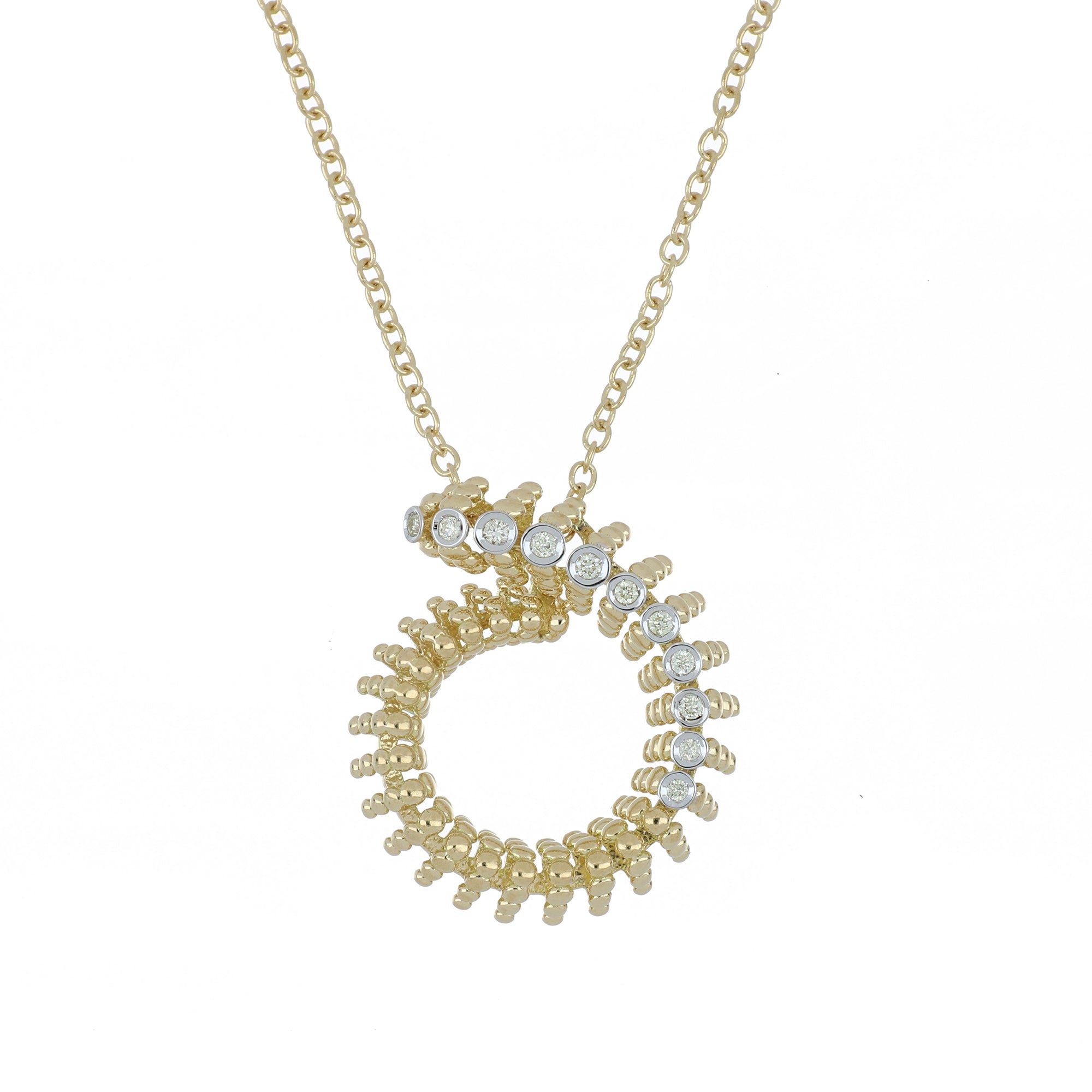 BUBBLES MINI-ME YELLOW GOLD PENDANT