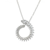 BUBBLES MINI-ME WHITE GOLD PENDANT