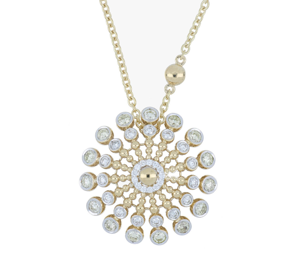 BUBBLES RAGGI SMALL ROUND DIAMOND PENDANT