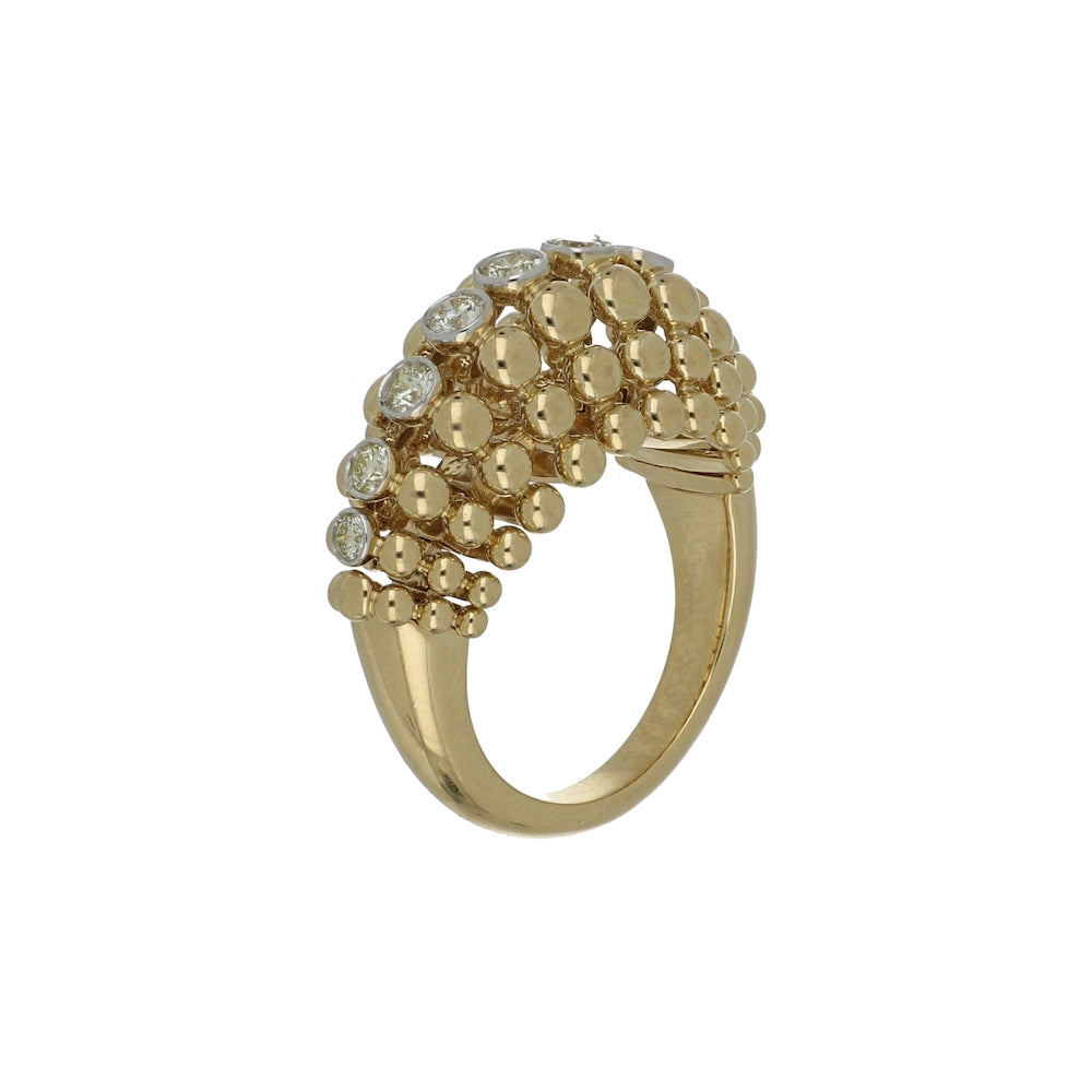 BUBBLES CHAMPAGNE DIAMOND RING