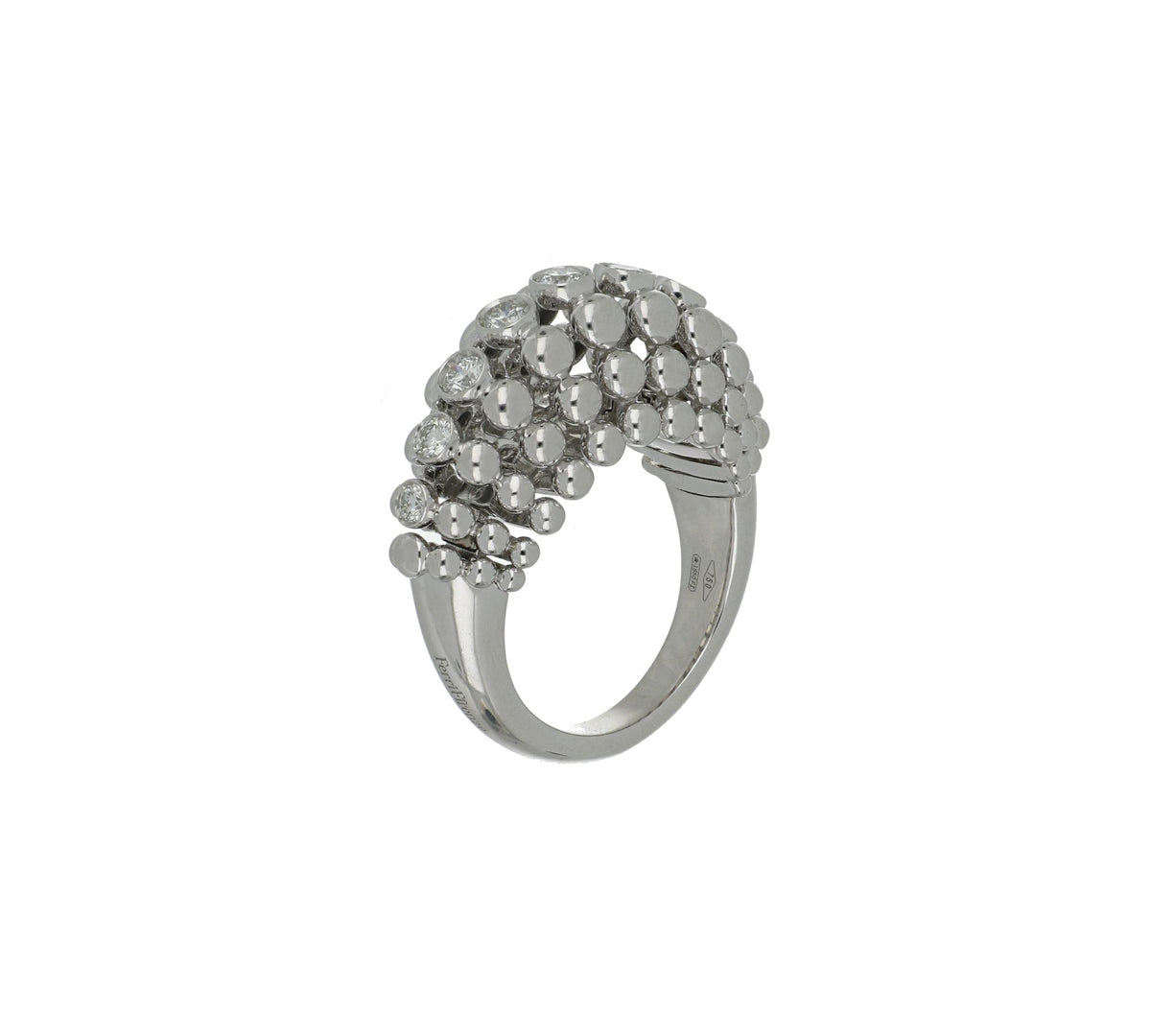 BUBBLES WHITE GOLD RING